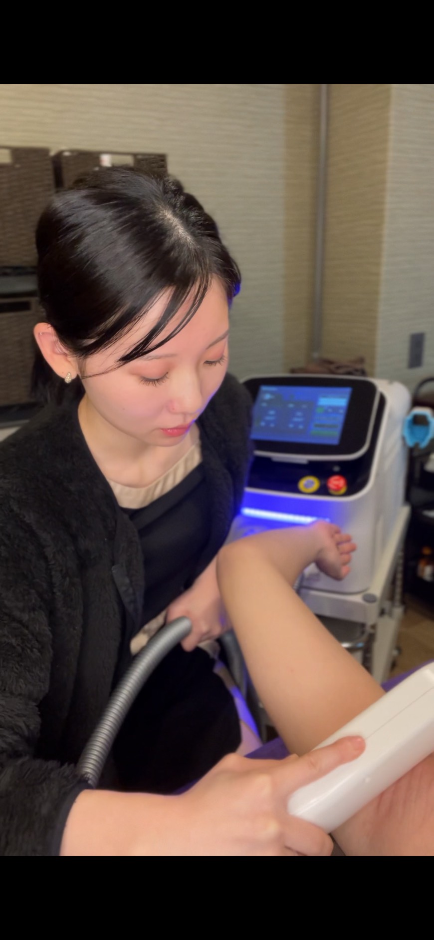 施術のようす